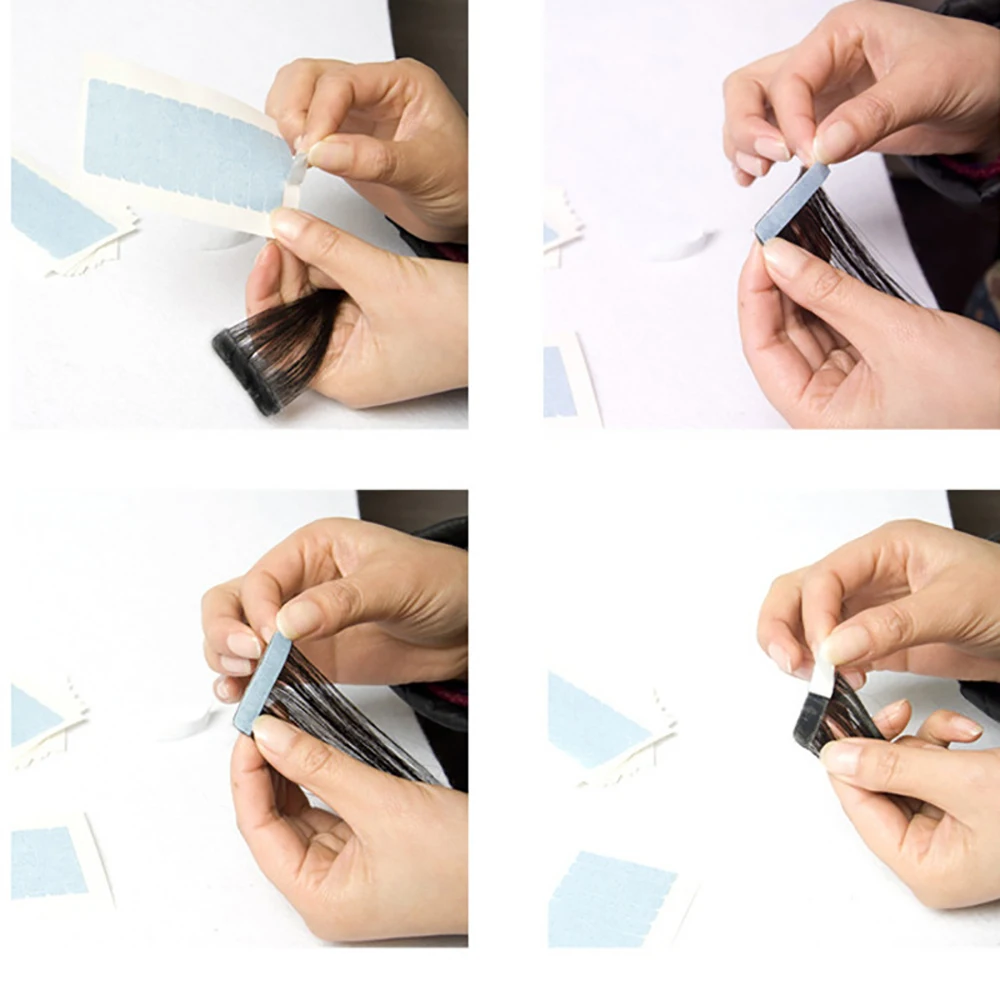 Strong Waterproof Tape (4.0*0.8cm), Double Sided Replacement Tape for Hair Extensions or Wigs  Hair Extensions Adhesive Tape thumbnail 6
