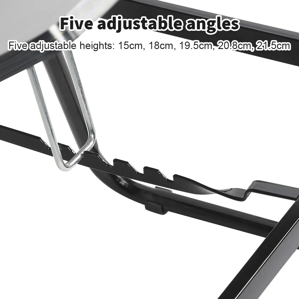 Folding Desk Laptop table for bed and sofa Laptop Desk 5-level height adjustment+cup holder multifunction table For Home Office thumbnail 6