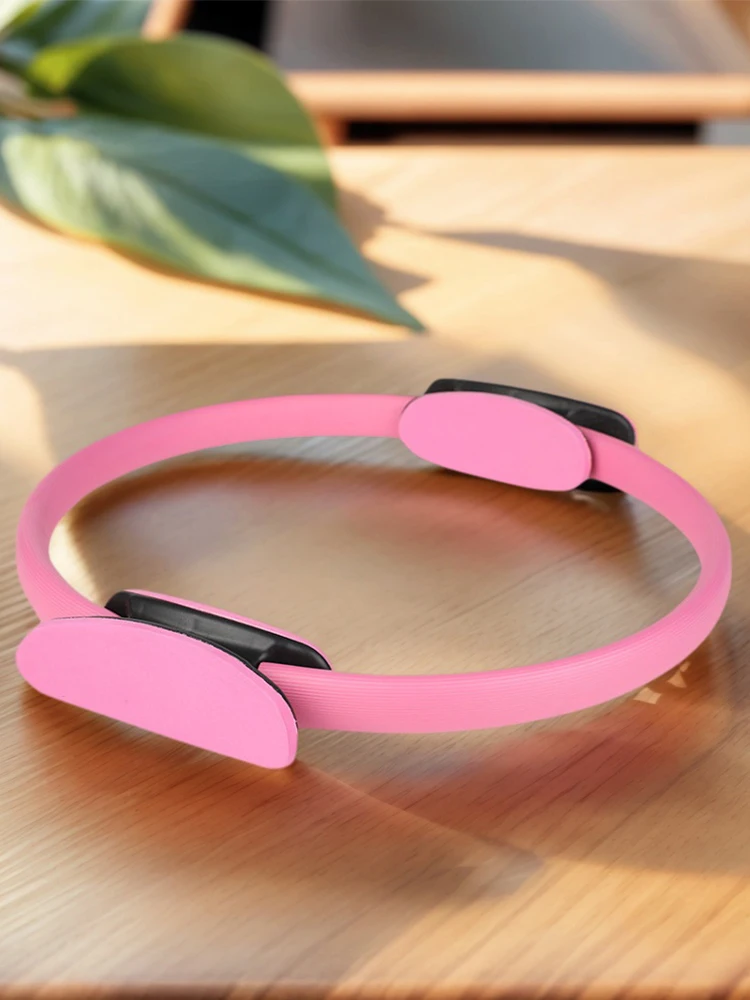 Pilates Ring Yoga Rings with Non Slip Handles Fitness Circle Portable Flexible Resistance Exercise Equipment for Women thumbnail 6