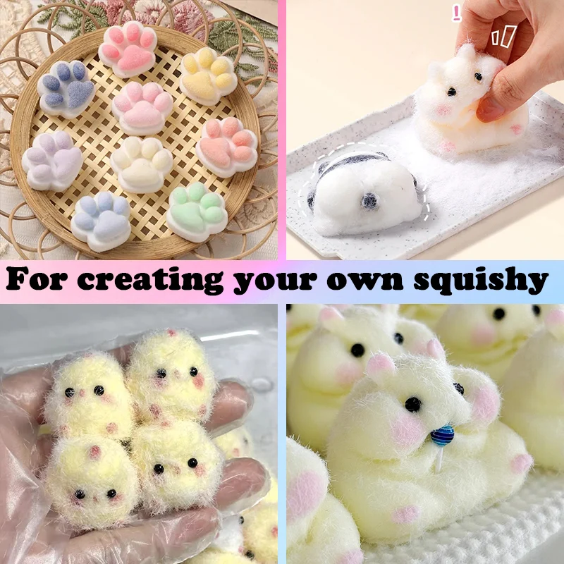Taba Squishy Kit Liquid Silicone Gel Super Soft Squishy Kit 1:1 AB Ratio Resin Silicone for Molding Hamsters Cat Paws DIY thumbnail 6