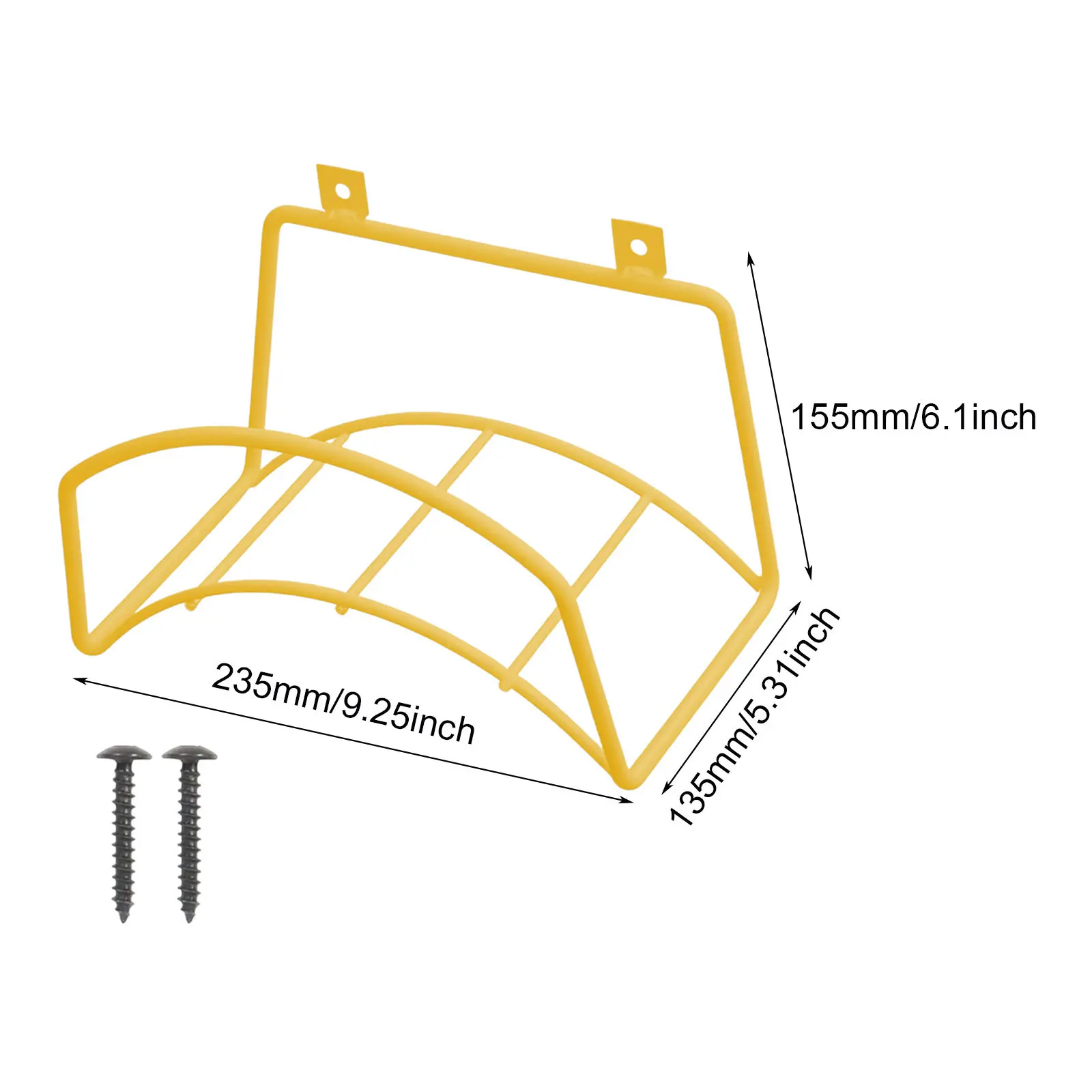 Garden Hose Holder Bracket Wall Mount Water Pipe Storage Rack Space Saving Accessories for Home Outside Park Backyard Patio thumbnail 6