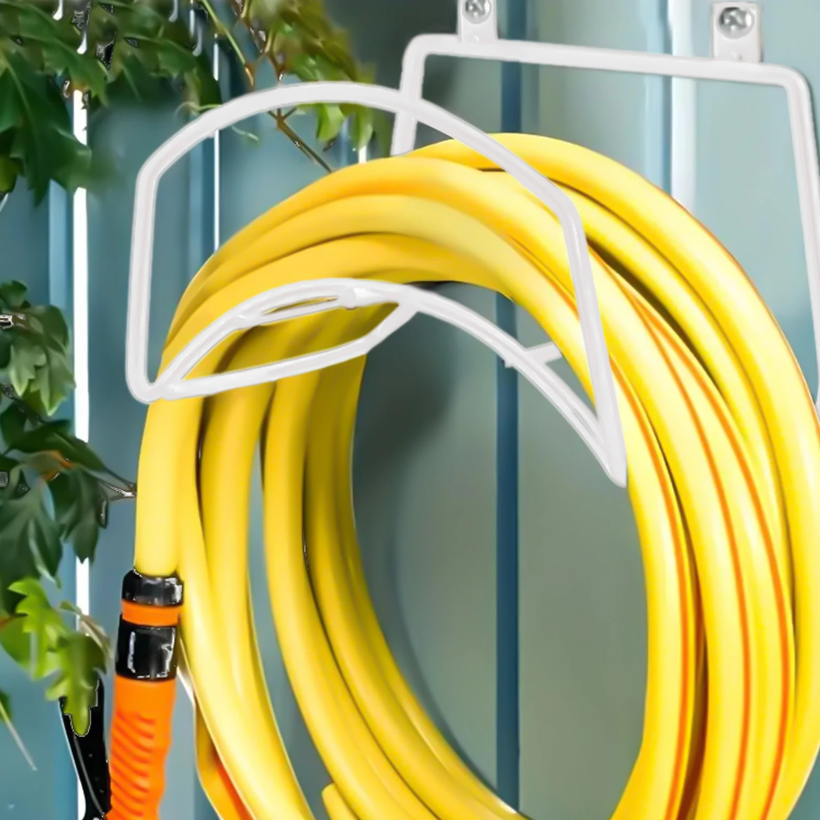 Garden Hose Holder Bracket Wall Mount Water Pipe Storage Rack Space Saving Accessories for Home Outside Park Backyard Patio thumbnail 5