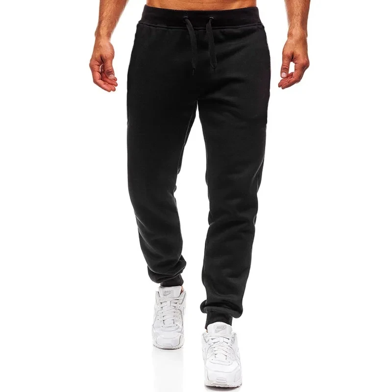 Autumn Winter Men's Joggers Drawstring Casual Pants Fleece Sweatpants Workout Running Gym Fitness Sports Trousers WK007 thumbnail 6