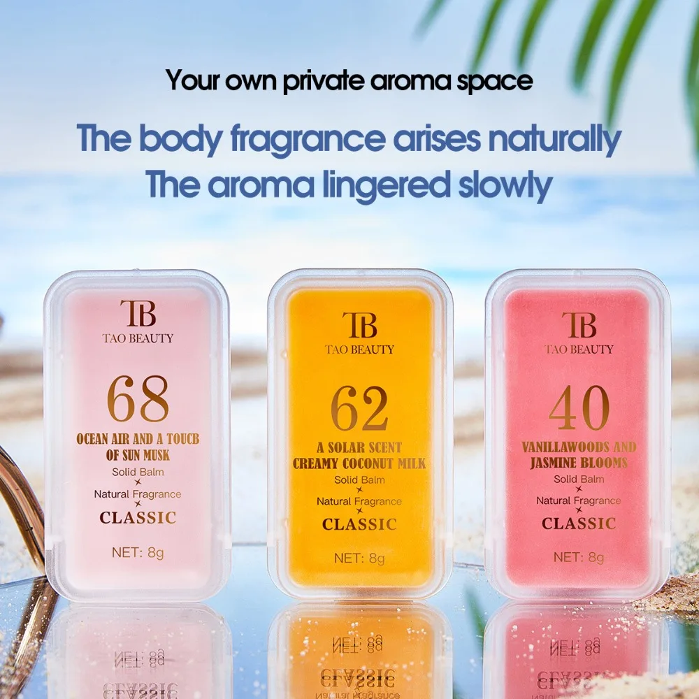 3Pcs Fruit Aroma Solid Perfume Balm Box Set Romantic Long Lasting Body Fragrance Men Women Portable Solid Perfume Deodorant Gift thumbnail 2
