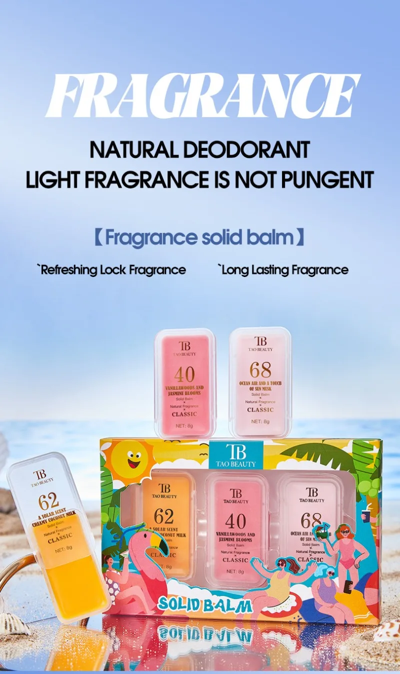3Pcs Fruit Aroma Solid Perfume Balm Box Set Romantic Long Lasting Body Fragrance Men Women Portable Solid Perfume Deodorant Gift thumbnail 6