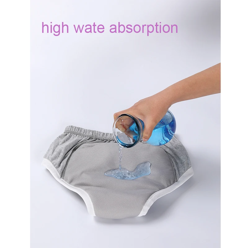 AIO Washable Adult Elastic Diapers 1-Pack - Solid Color, Elastic Waist Design for Easy Wearing & Removal, Fashionable Colors thumbnail 2