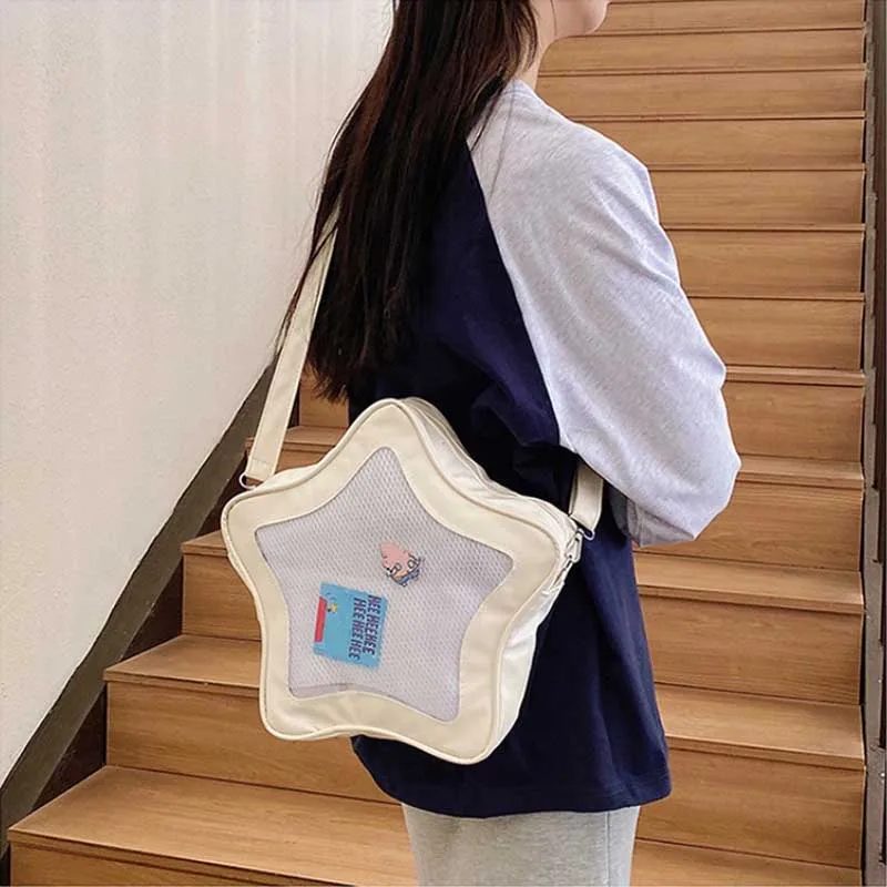 Japanese Style Minimalist Cute Aesthetic Shoulder Bag for Students Kawaii Crossbody Purse Street Fashion Ita Bags Handbags bolso thumbnail 3