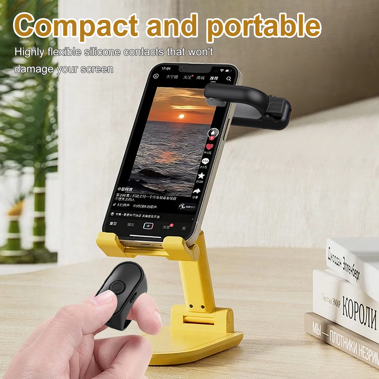 2-in-1 Page Turner Clicker Wireless E-book Page Turner Record Triggers Remote for Kindle Paperwhite Accessories thumbnail 3
