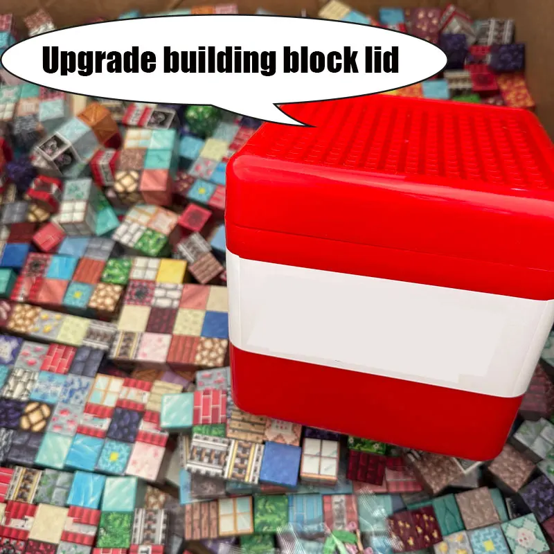 16cm Big Storage Box Magnetic Building Blocks Mine Magnet World Set Puzzle Toys For Kids Montessori Sensory Cubes Birthday Gifts thumbnail 2