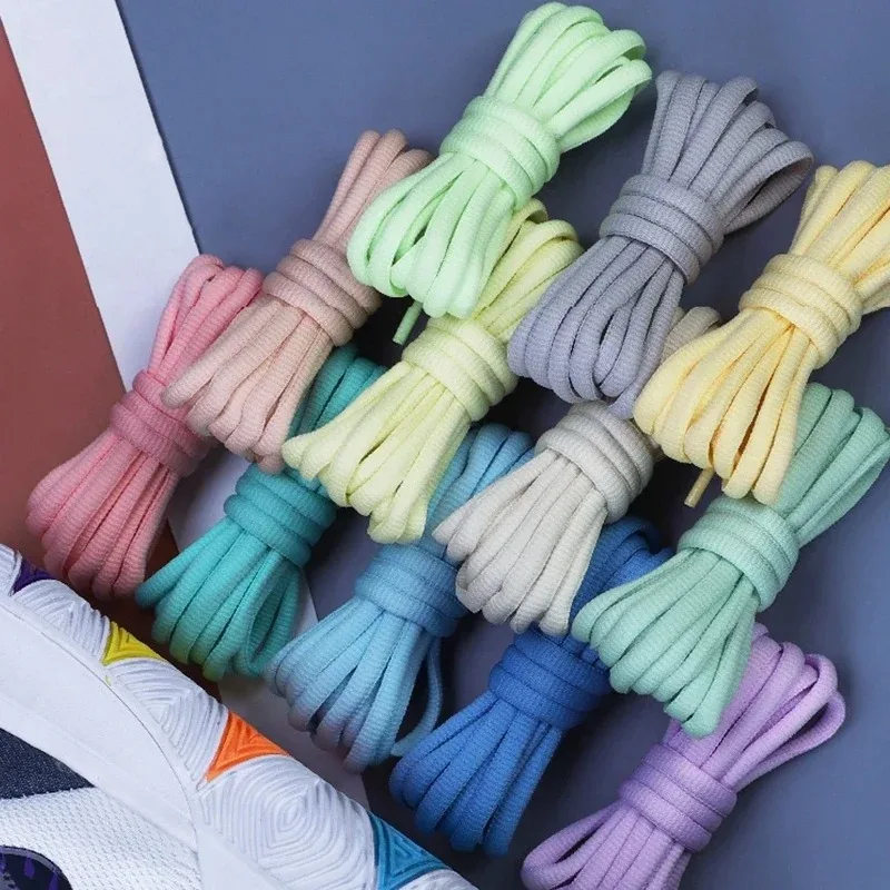 Multi Color Round Shoelace Suitable for All Sports Shoes, Durable Non-Fading Athletic Shoelaces, Half Round Shoe Accessories thumbnail 6