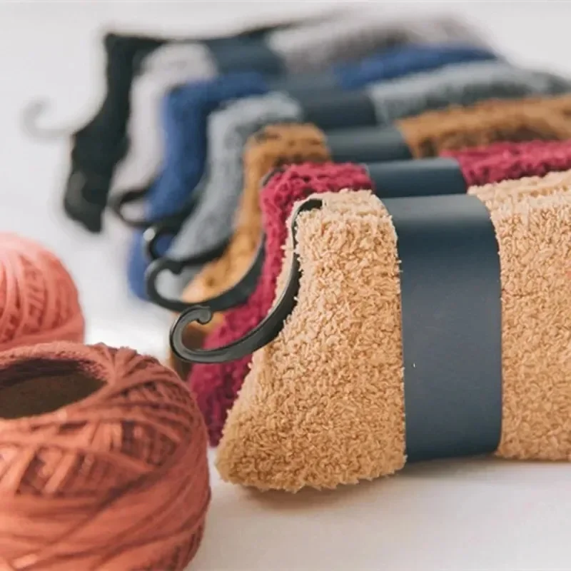Winter Men's Half Fleece Socks Thermal Coral Fleece Pure Color Warm Thicken Soft Mid-tube Floor Home Sleep Socks for Women thumbnail 5