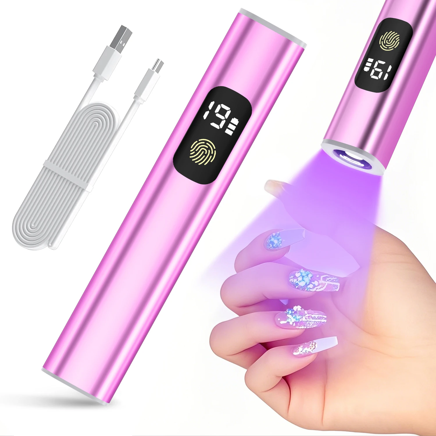 Portable Quick Dry Nail Dryer Machine Mini UV LED Nail Lamp For Home Salon Tools Professional Nail With 2 Timers Seeting Nails