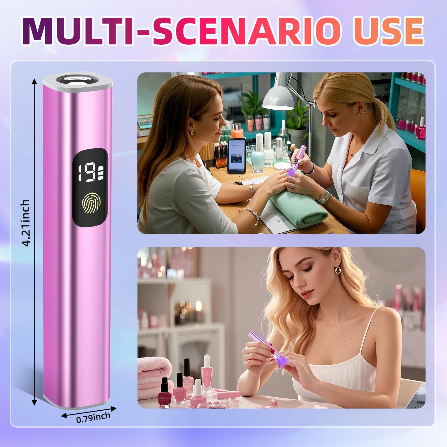 Portable Quick Dry Nail Dryer Machine Mini UV LED Nail Lamp For Home Salon Tools Professional Nail With 2 Timers Seeting Nails thumbnail 4
