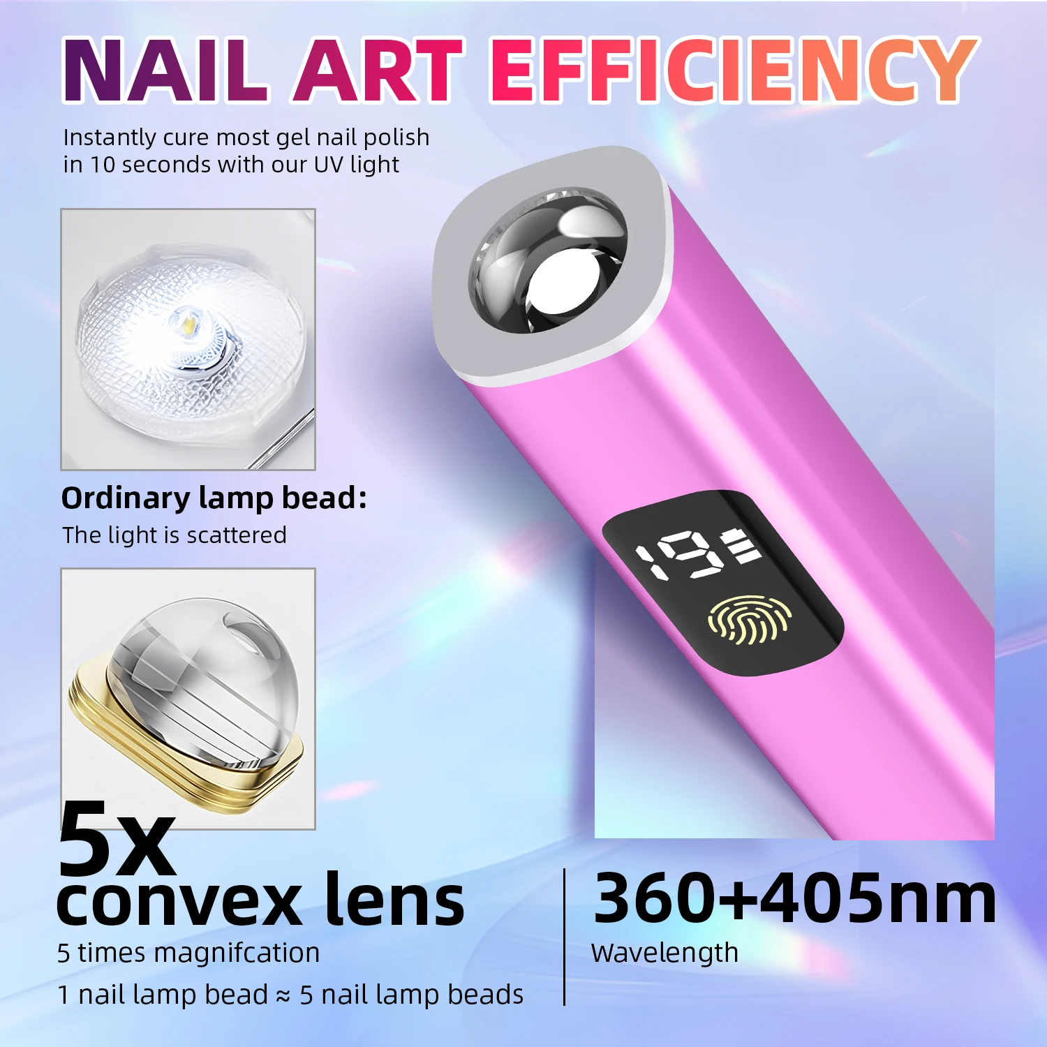 Portable Quick Dry Nail Dryer Machine Mini UV LED Nail Lamp For Home Salon Tools Professional Nail With 2 Timers Seeting Nails thumbnail 5