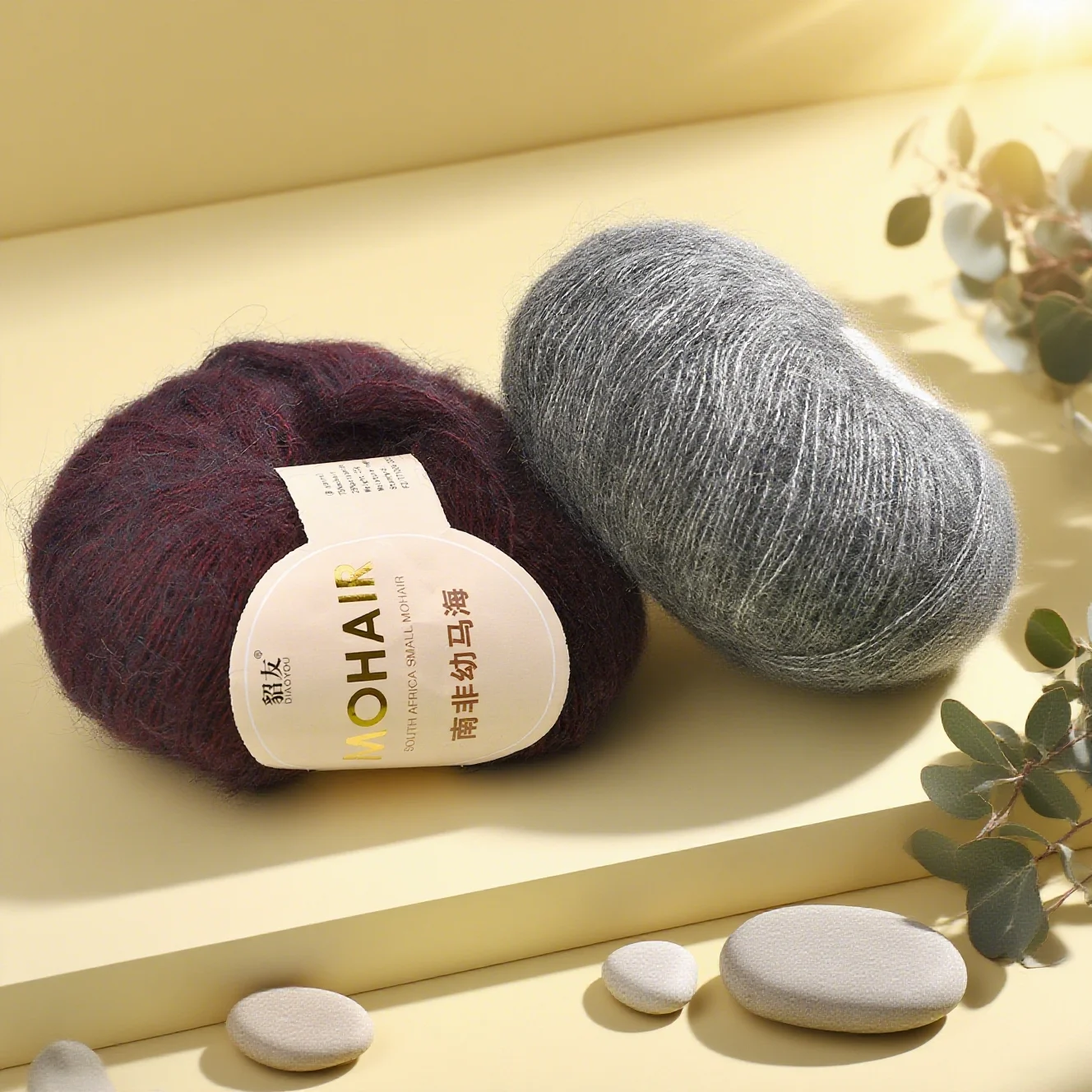 25g/Roll Soft Wool Knitting Cashmere Long Thin Yarn Roll Mohair Yarn DIY Hand Crochet Soft Mohair Cashmere Wool Knitting Yarn thumbnail 3