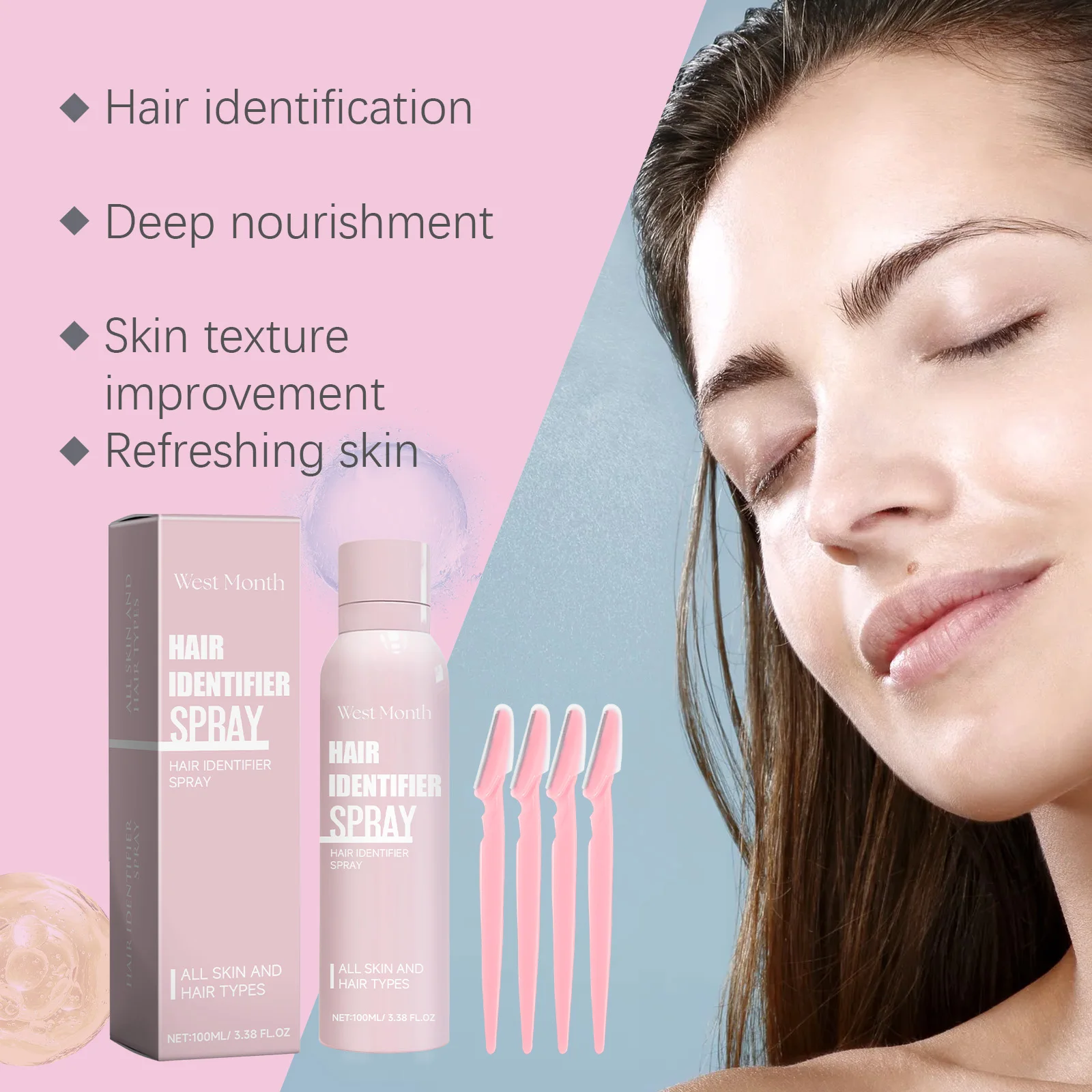 100ml Scraper Removal Spray Permanent Gentle Shaving Depilator Intimate Areas Body Hair  Inhibitor Painless Powerful Epilator thumbnail 6