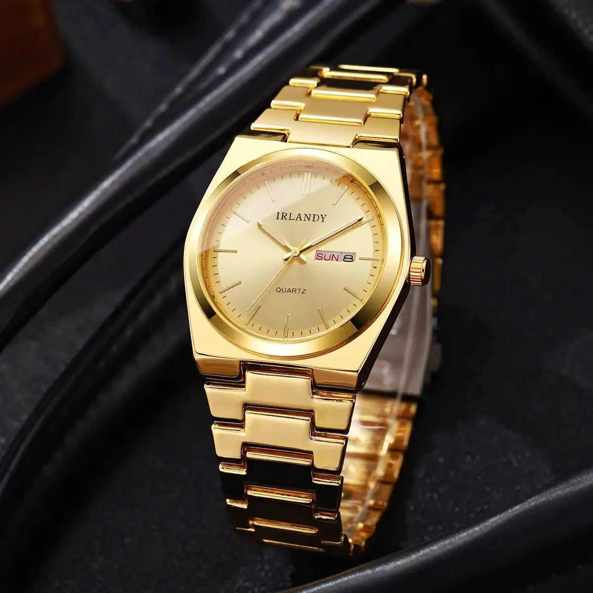 Luxury Mens Calendar Quartz Wristwatches Fashion Men Business Watches Clock Gift Reloj Hombre（Without Box） thumbnail 5