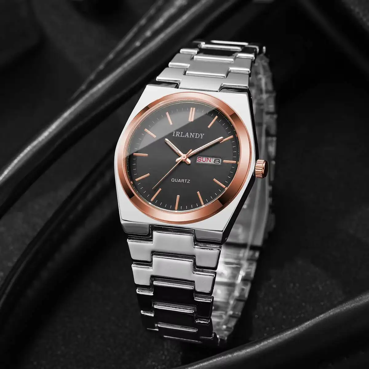 Luxury Mens Calendar Quartz Wristwatches Fashion Men Business Watches Clock Gift Reloj Hombre（Without Box） thumbnail 4