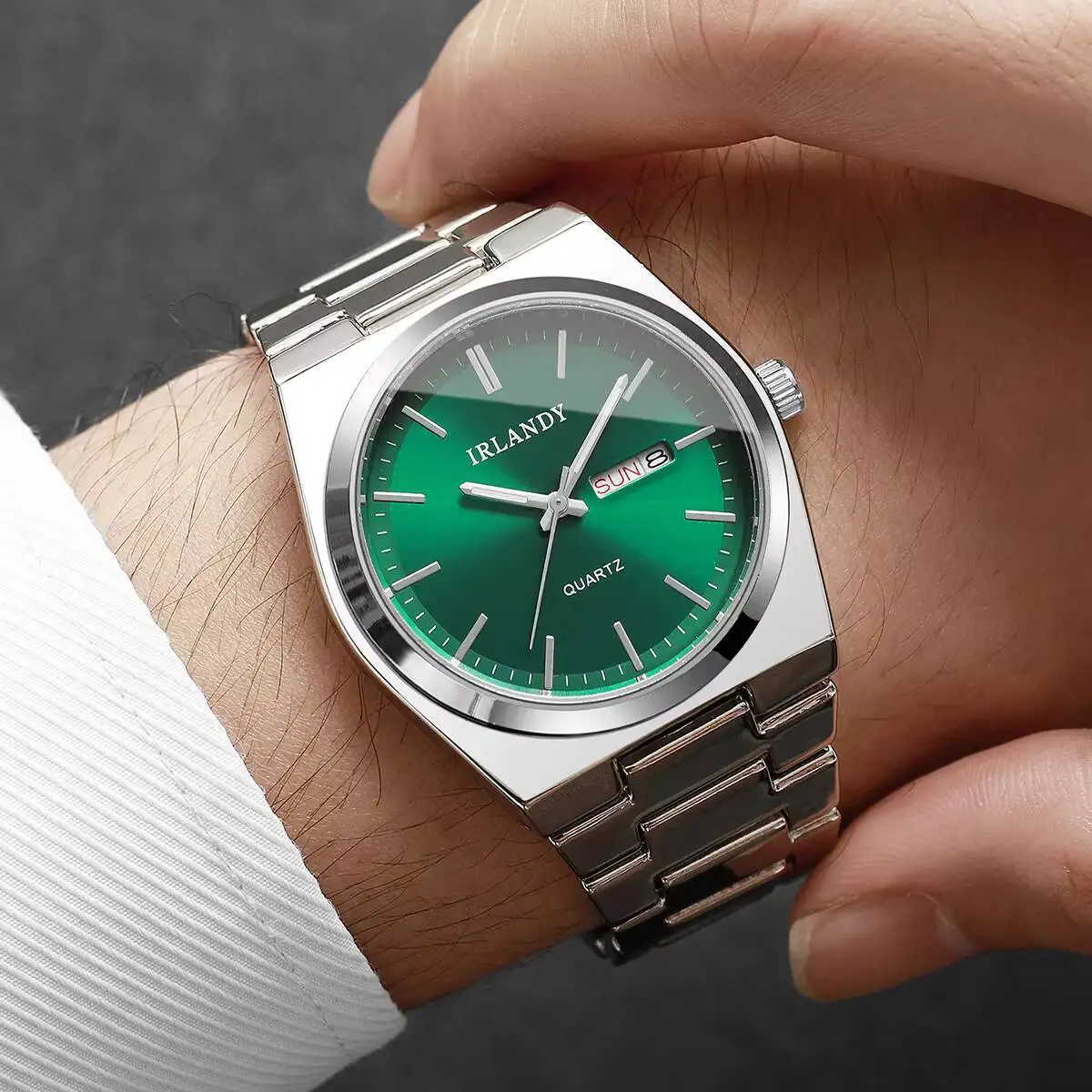 Luxury Mens Calendar Quartz Wristwatches Fashion Men Business Watches Clock Gift Reloj Hombre（Without Box） thumbnail 2