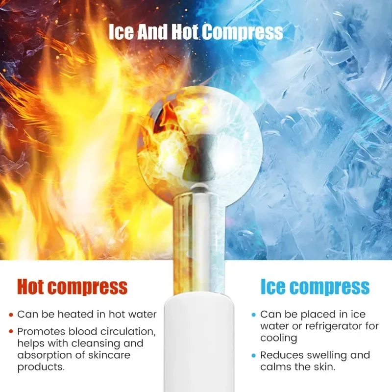 Stainless Steel Ice Globes Cooling Facial Sticks Beauty Spa Skin Care Tools Fine Wrinkles Tighten Pores Reduce Puffiness thumbnail 4