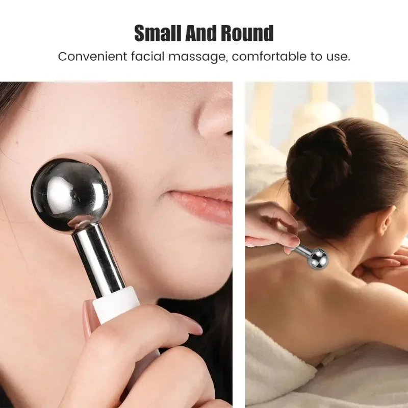 Stainless Steel Ice Globes Cooling Facial Sticks Beauty Spa Skin Care Tools Fine Wrinkles Tighten Pores Reduce Puffiness thumbnail 6