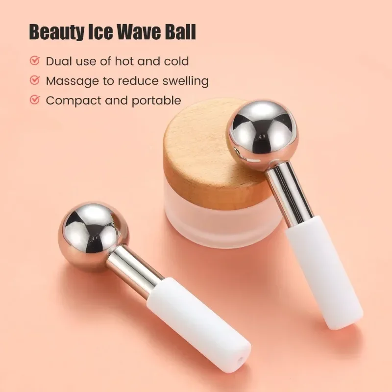 Stainless Steel Ice Globes Cooling Facial Sticks Beauty Spa Skin Care Tools Fine Wrinkles Tighten Pores Reduce Puffiness thumbnail 3