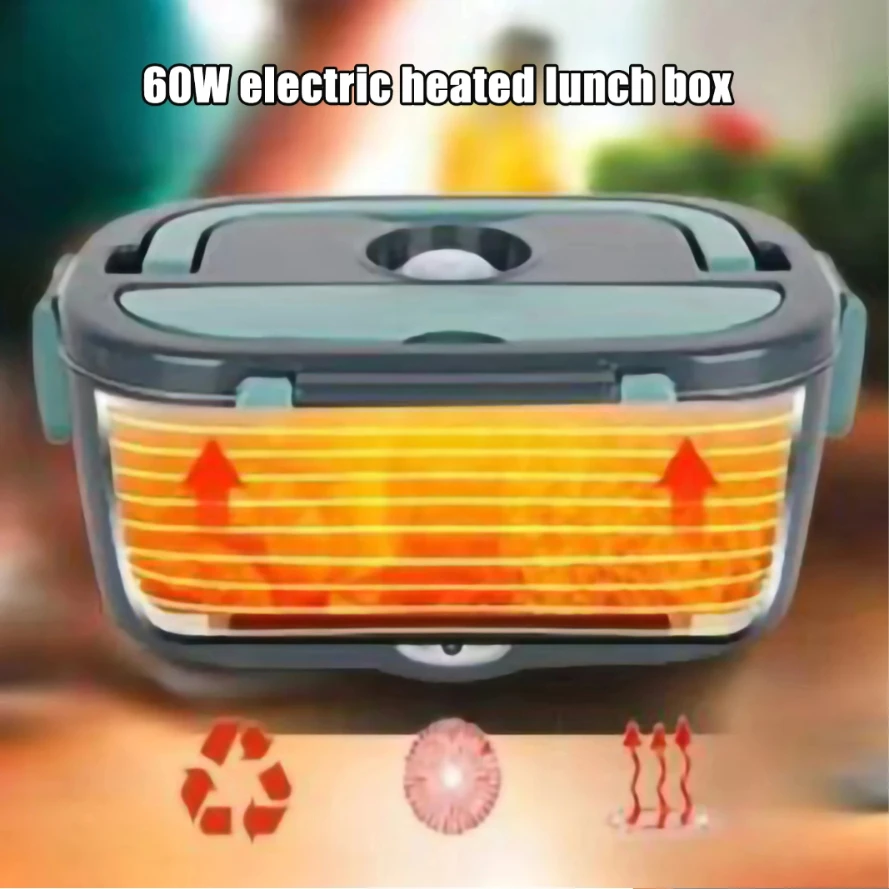 1,5 L 40W Electric Lunch Box Portable Food Heater for Car and Home Heating for Lunch thumbnail 3