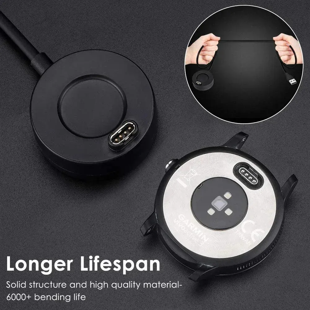 1m USB Charging Cable Dock Charger For Garmin Fenix 8 7 6 6S 6X 5 5S 5X Venu Vivoactive 5 Forerunner 45 55 245 255 265 935 945 thumbnail 6