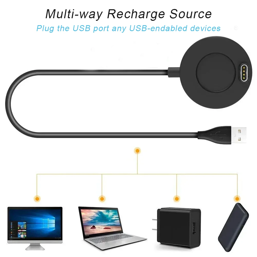 1m USB Charging Cable Dock Charger For Garmin Fenix 8 7 6 6S 6X 5 5S 5X Venu Vivoactive 5 Forerunner 45 55 245 255 265 935 945 thumbnail 5