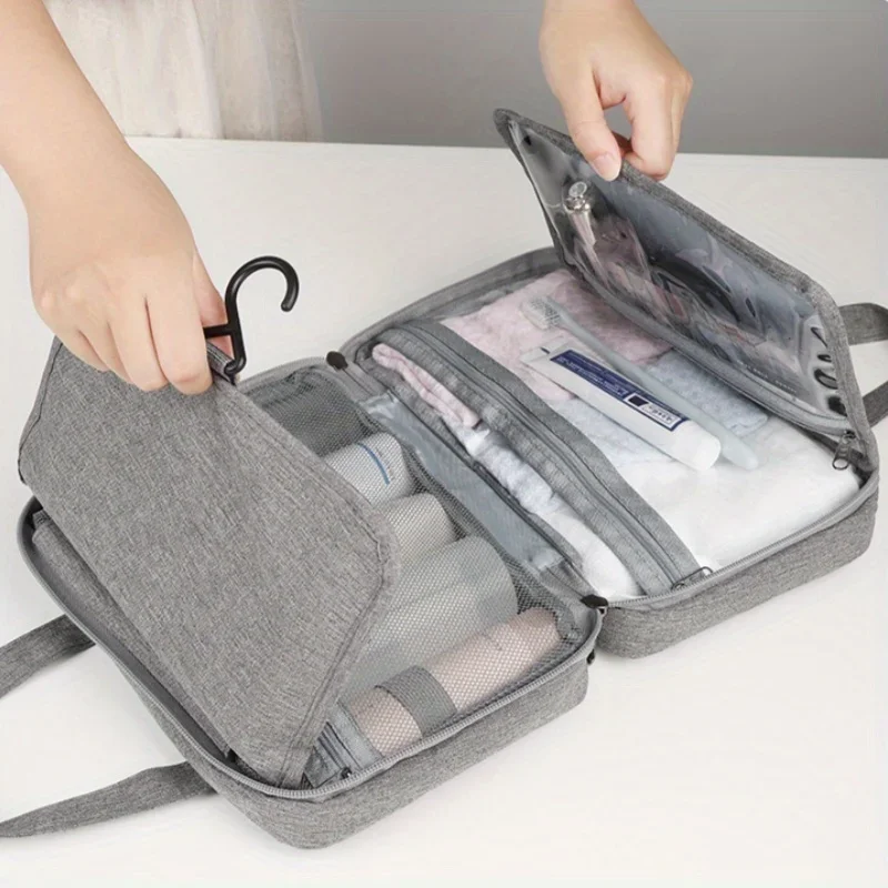 Women's travel toiletries for men-Portable hanging storage bag cosmetic bag suitable for cosmetic travel accessories essentials thumbnail 4