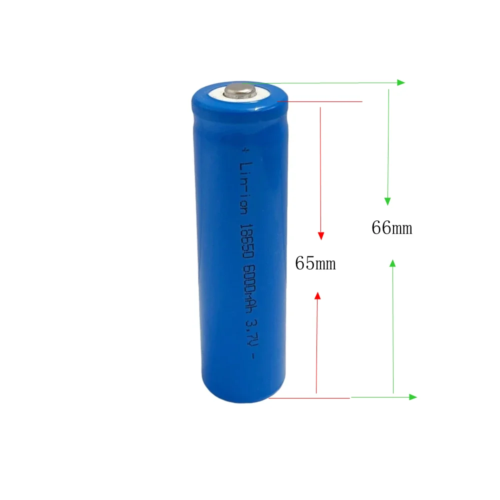 18650 3.7V 6000mAh Rechargeable Li-ion Battery for LED Flashlight Torch Toy Accumulator DIY Power Bank 18650 Lithium Battery thumbnail 2