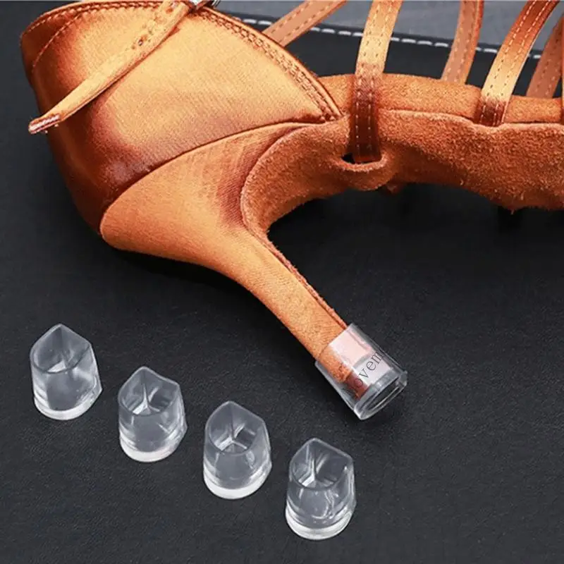 T4MF 2 Pcs High Heel Protectors Heel Caps Latin Dancing Covers Heel Stoppers for Repairing Shoes Grass Wedding