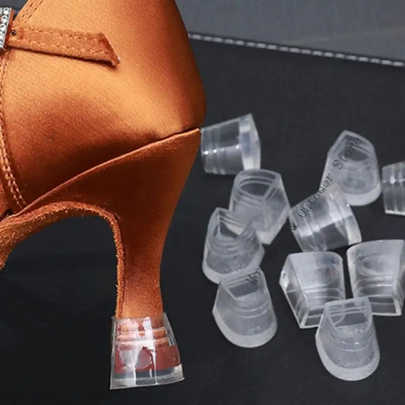 T4MF 2 Pcs High Heel Protectors Heel Caps Latin Dancing Covers Heel Stoppers for Repairing Shoes Grass Wedding thumbnail 3