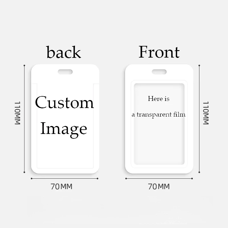 High-definition Printing ID Cards Holders Custom and Lanyard Badge PVC Holder Personal Tailor Your Own Photo Company Gift Custom thumbnail 2