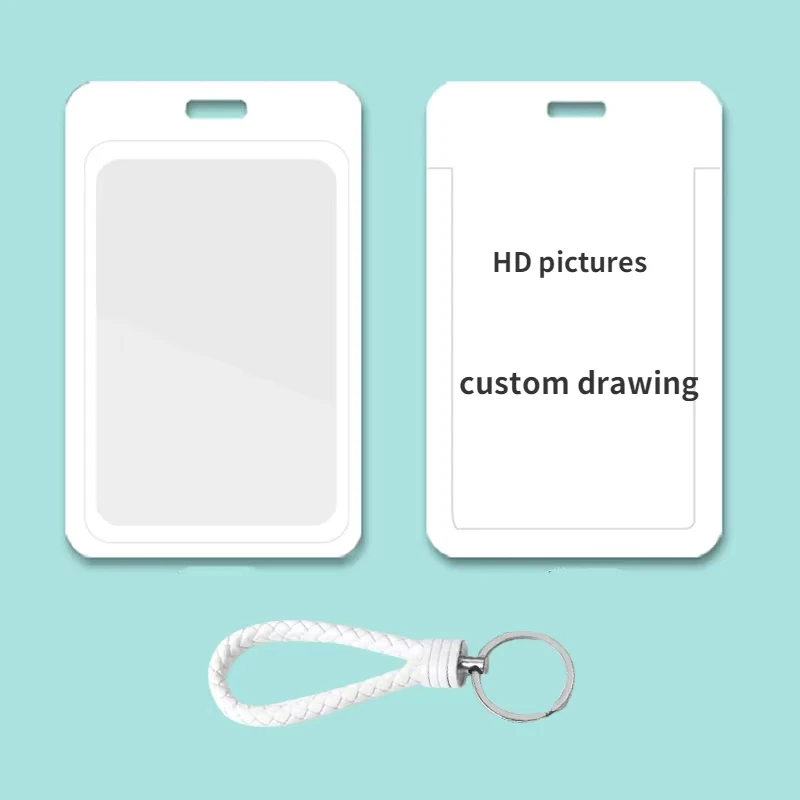High-definition Printing ID Cards Holders Custom and Lanyard Badge PVC Holder Personal Tailor Your Own Photo Company Gift Custom thumbnail 4