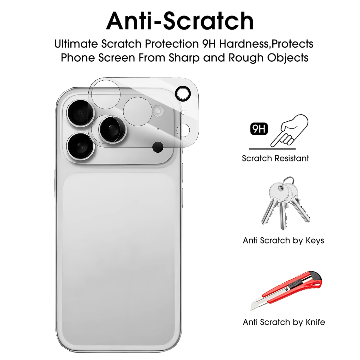 1-5Pcs Ultra Clear Tempered Glass For iPhone 17 17Air 17ProMax 17Pro Rear Lens Film HD Camera Protective Tempered Glass Cover thumbnail 4