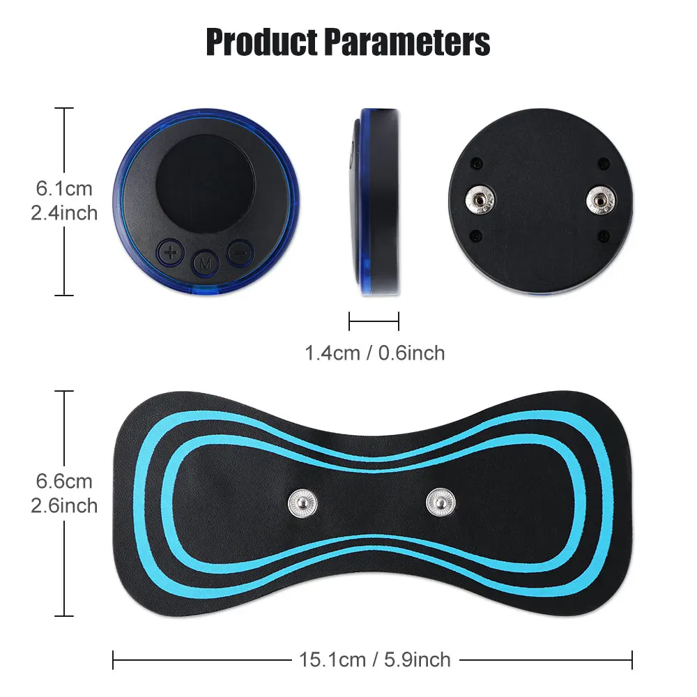 Intelligent Mini Electric Neck Massager USB Charging Portable Shouder and Nek Neck Massage Patch with Multiple Adjustable Levels thumbnail 6