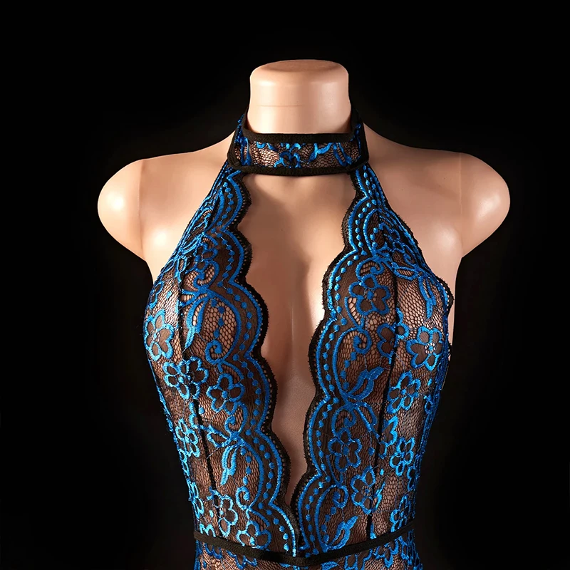 Summer Hot See Through One-piece Underwear Sexy Hollow Sleeveless Tank Tops Bodysuit Crotchless Backless Playsuit Vest For Women thumbnail 5