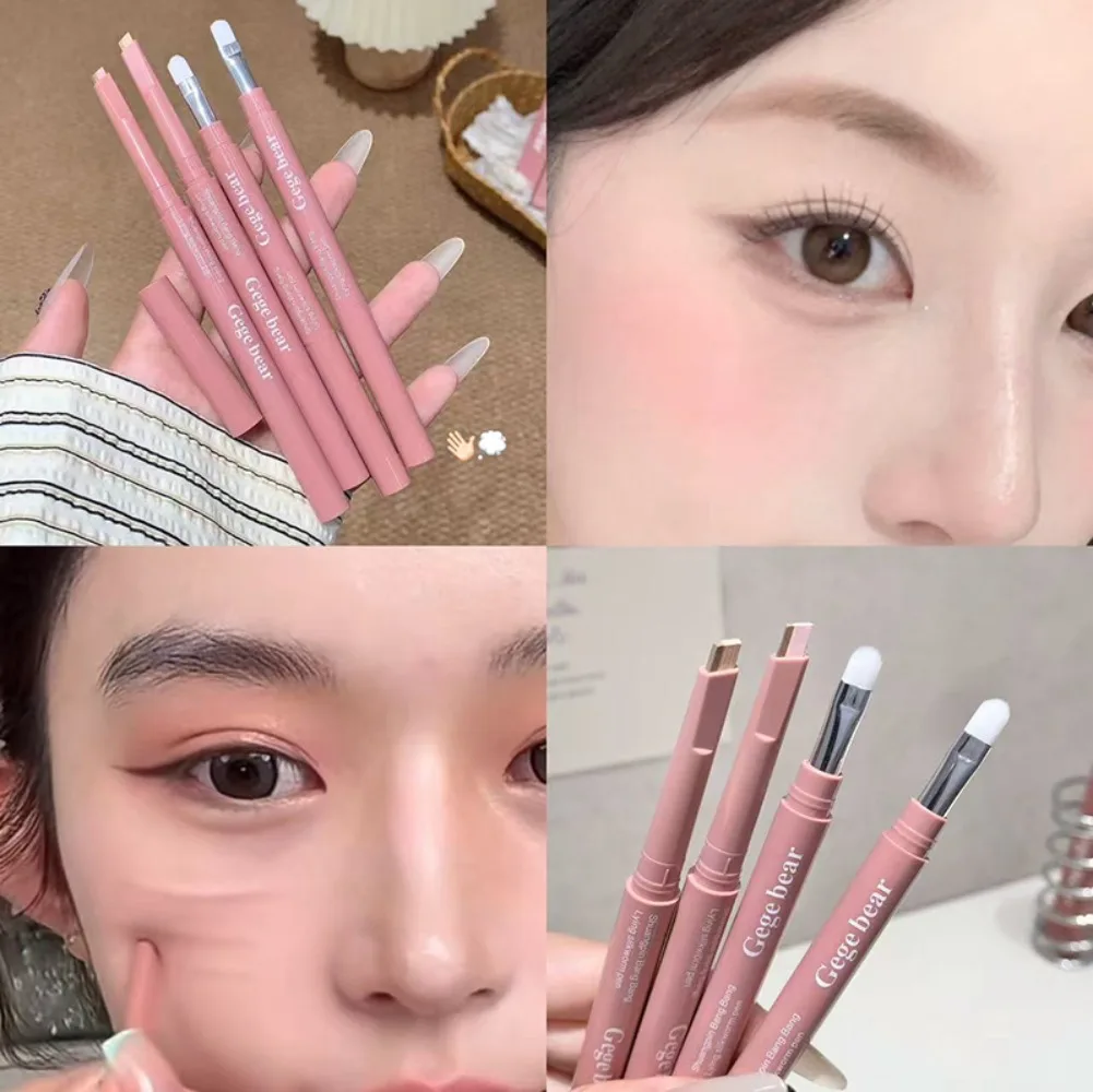 Bicolor Under Eye Pencil 2 In 1 Brightening Highlighter Nude Pink Shadow Stick Aegyo Sal Lying Silkworm Eeyshadow Lash Makeup thumbnail 4