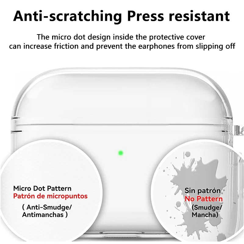 for Airpods Pro 3 Case Accessories Soft TPU Transparent Protective Shockproof Case with Cleaning Kit Keychain for Airpods Pro 3 thumbnail 5