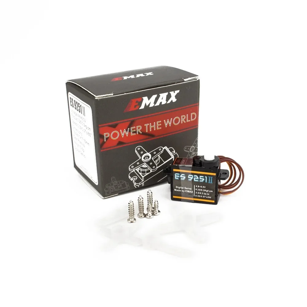 Original EMAX ES9251II ES9251 2.5g Micro Digital Servo 0.27KG for RC Model Airplane Helicopter Robot Replacement DIY Parts thumbnail 2