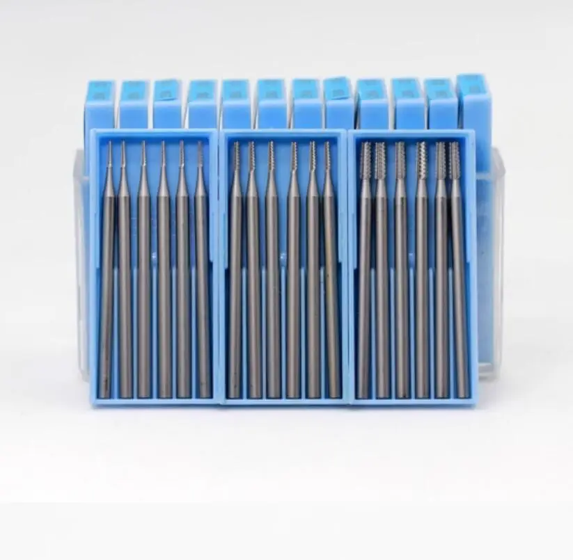 6pcs/Set Tungsten Steel Burs Set for Jewellery Engraving Metal Drill Carving Grinding Bits with 2.35mm Shank Jewelry Tools thumbnail 3