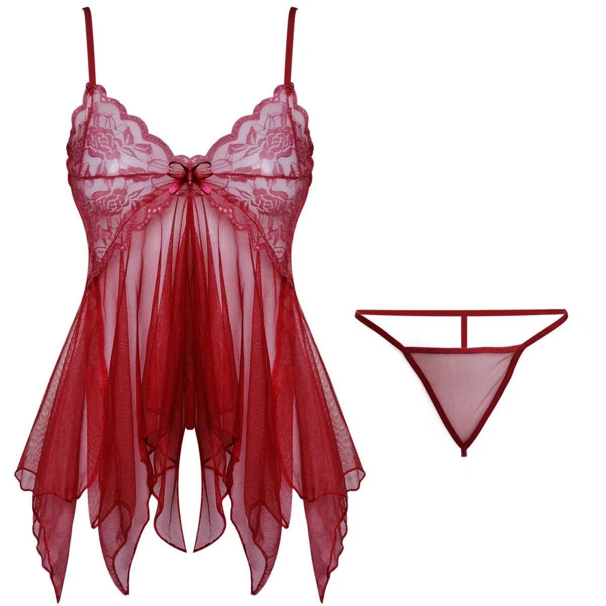 Sex Clothes Open Crotch Bra Lace Sleepwear Erotic Hot Sexy Costumes Wedding Erotic Bodysuit Women Babydolls Dress Sexy Lingerie thumbnail 4