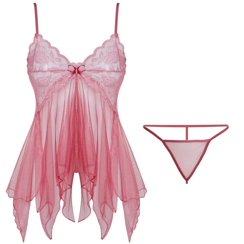 Sex Clothes Open Crotch Bra Lace Sleepwear Erotic Hot Sexy Costumes Wedding Erotic Bodysuit Women Babydolls Dress Sexy Lingerie thumbnail 3