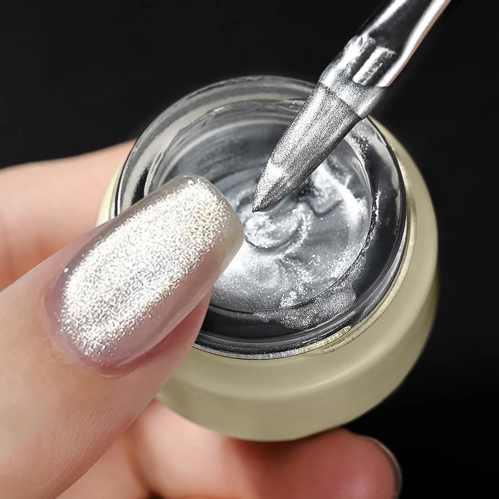 8ml White Cat's Eye Nail Polish Gel Dynamic Glass Bead Magnetic Nail Varnish Semi Permanent Soak Off UV/LED Manicure Gel Polish thumbnail 5