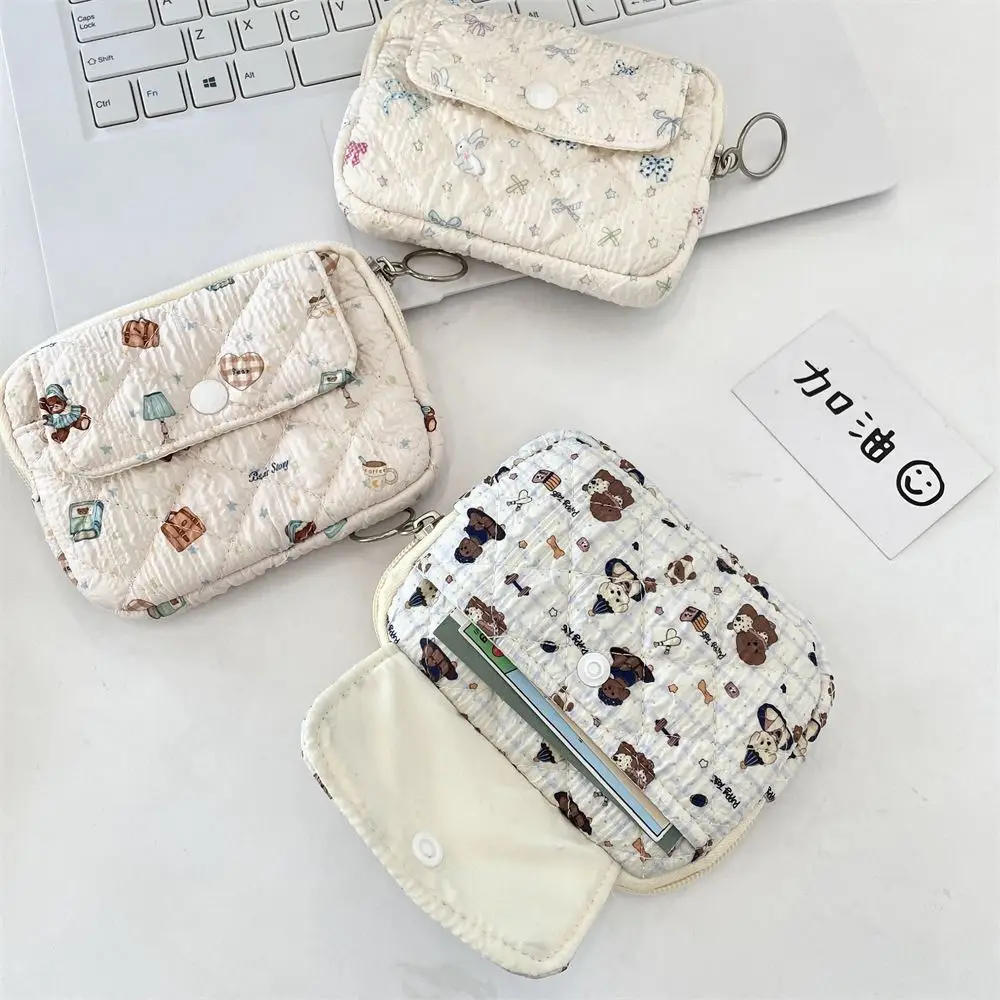 Cartoon Animals Coin Purse Portable Card Quilted Storage Bag Card Hold Wallets & Holders Multifunctional Quilted Storage Bag thumbnail 2