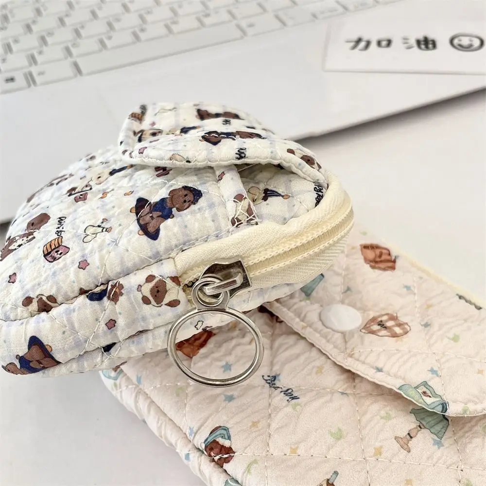 Cartoon Animals Coin Purse Portable Card Quilted Storage Bag Card Hold Wallets & Holders Multifunctional Quilted Storage Bag thumbnail 3