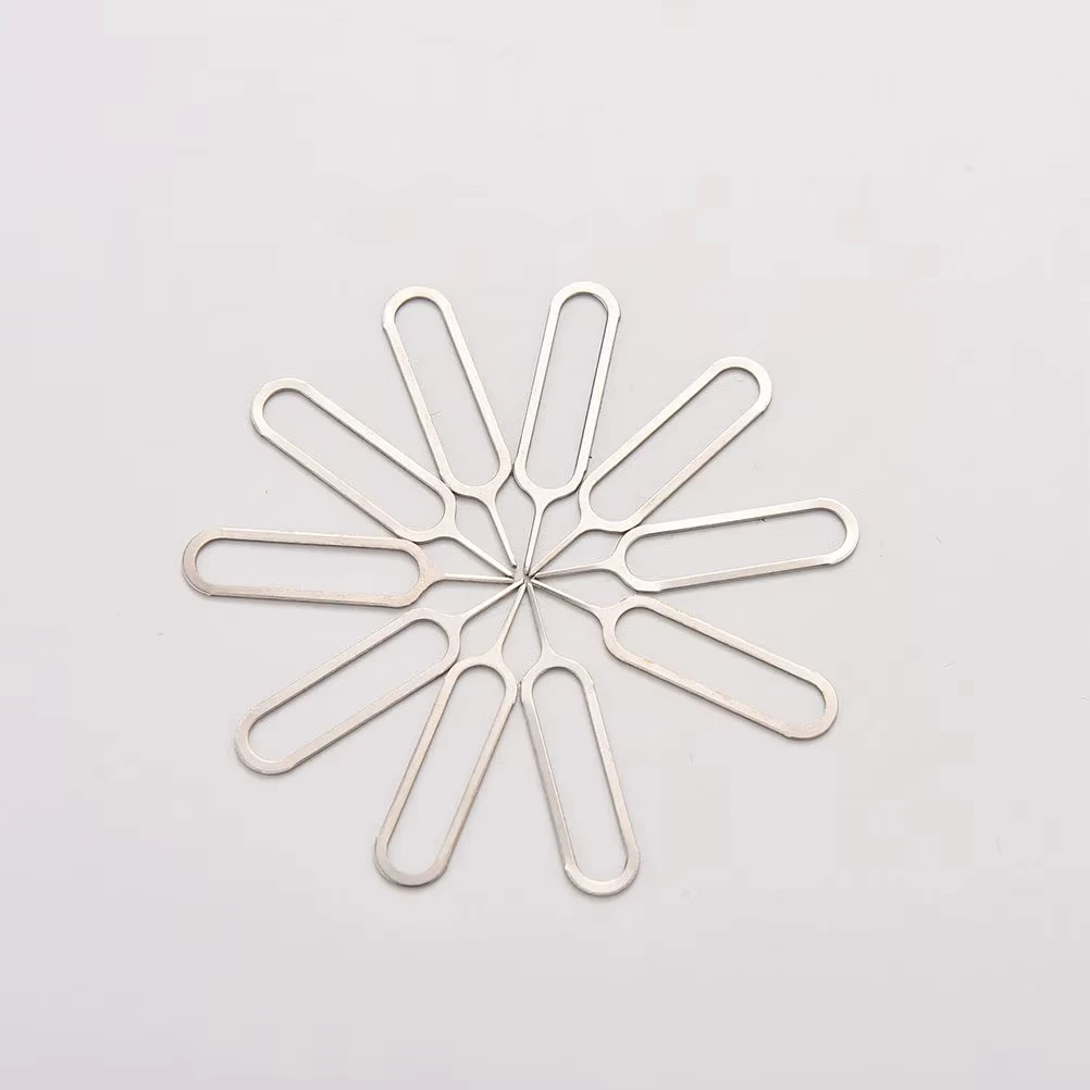 10pcs/set Sim Card Tray Removal Eject Pin Key Tool Stainless Steel Needle For Huawei For IPhone IPad Samsung thumbnail 3