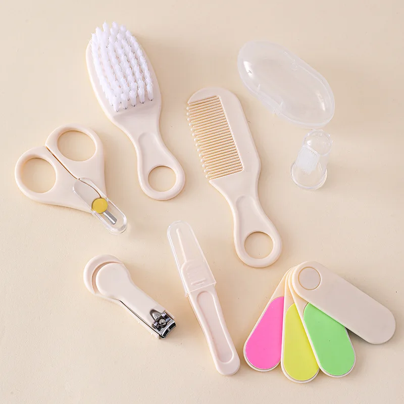 Hair Health Care Grooming Brush Clipper Teether Toothbrush Kit Baby Essentials 7PCS Baby Nail Trimmer Care Set Kid thumbnail 2