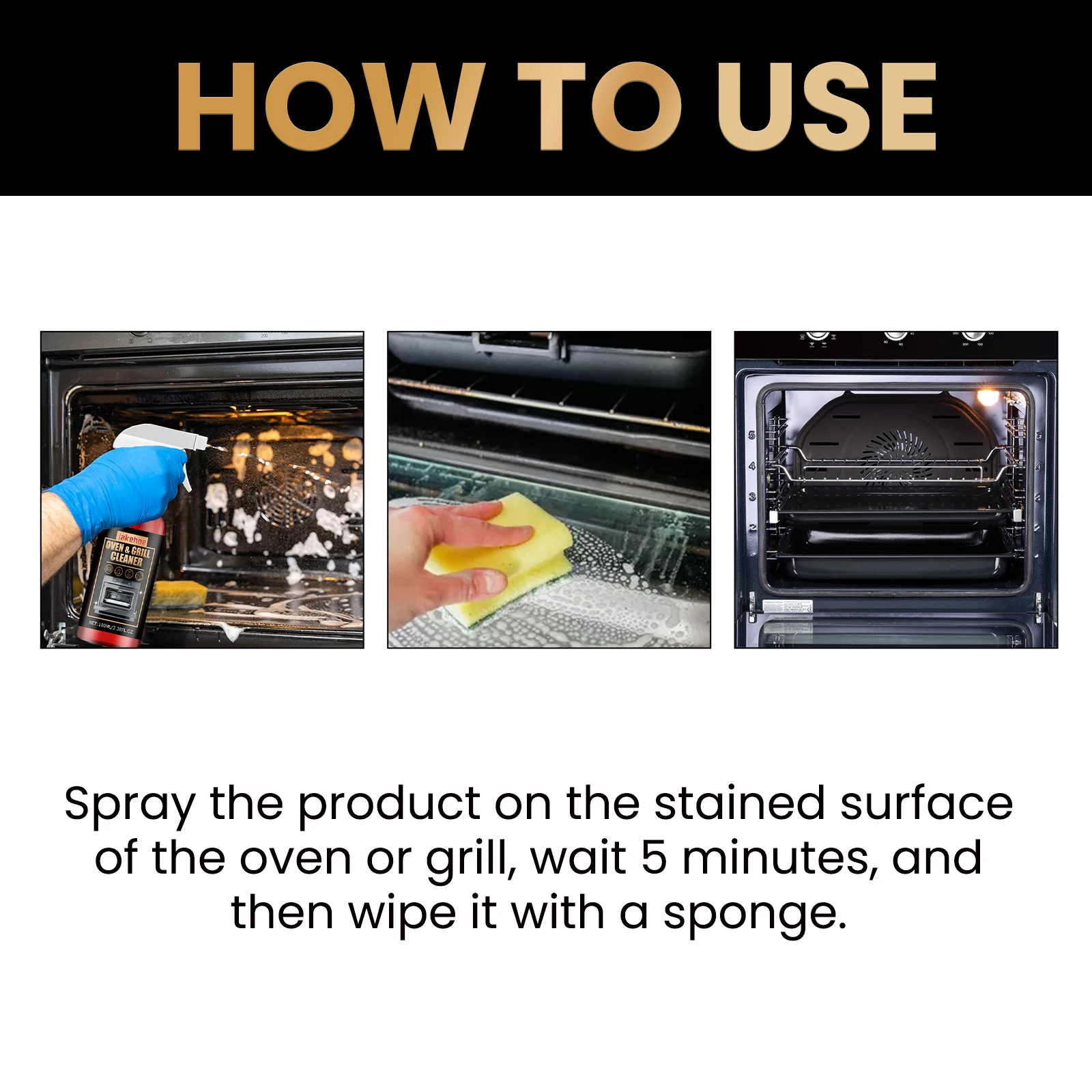 Ovens Cleaning Foam Spray Strong Kitchen Remove Grill Stove Oil Stains All Purpose Cleaner for Kitchen Appliances Household Care thumbnail 6